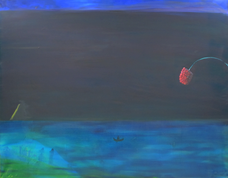 Exotic landscape, oil on canvas, 140x180 cm